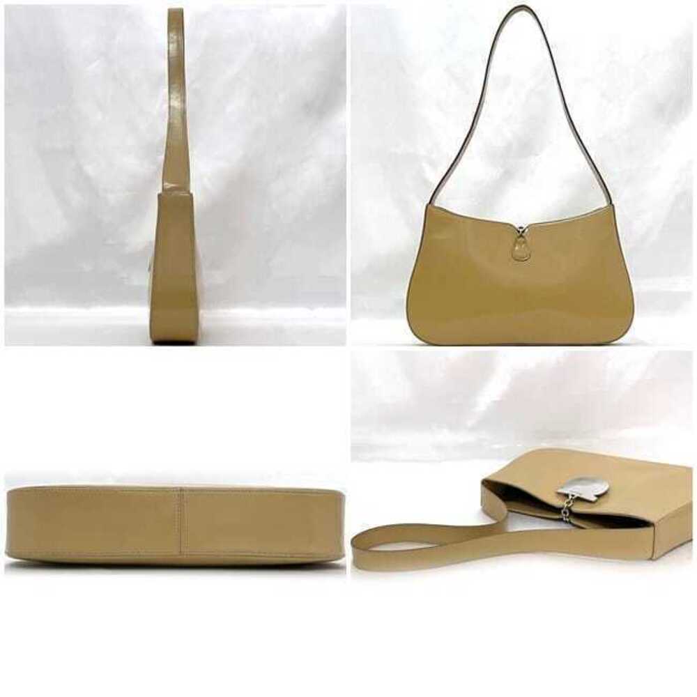 Salvatore Ferragamo Calf Shoulder Shoulder Gancini DD Bag One Shoulder Beige